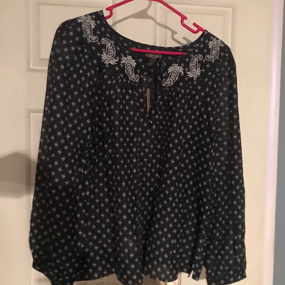 J. Crew Point Star peasant blouses